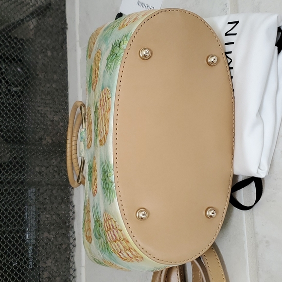 🥳🎈HOST PICK!🎈🥳  🍍🍍 BRAHMIN Mod Bowie Multi Pompano PINEAPPLE HANDBAG 🍍🍍 - Picture 7 of 8